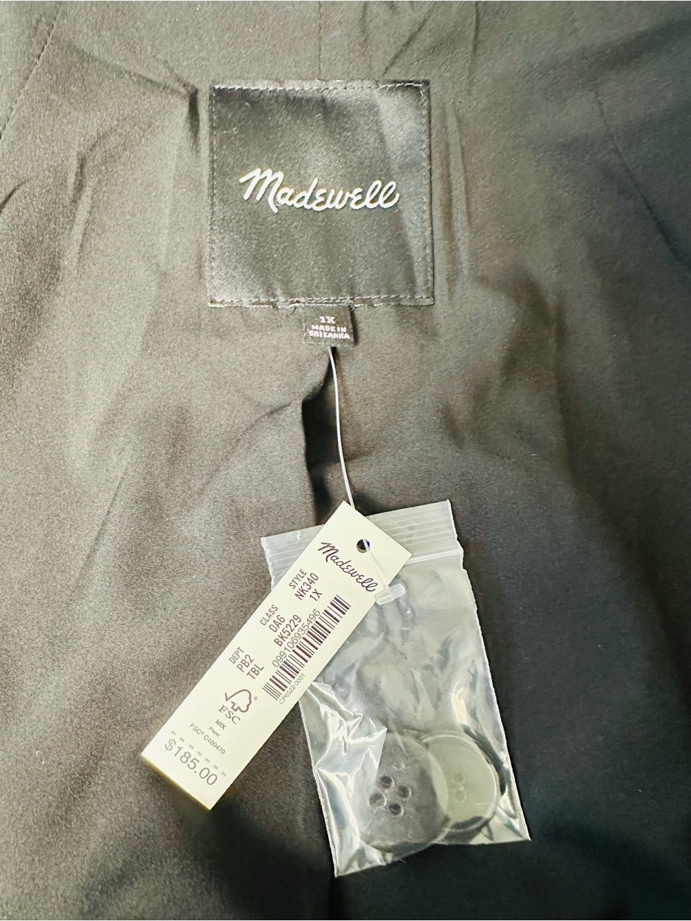 Madewell Women’s The Relaxed Blazer In Softdrape Size 1X - Picture 5 of 6
